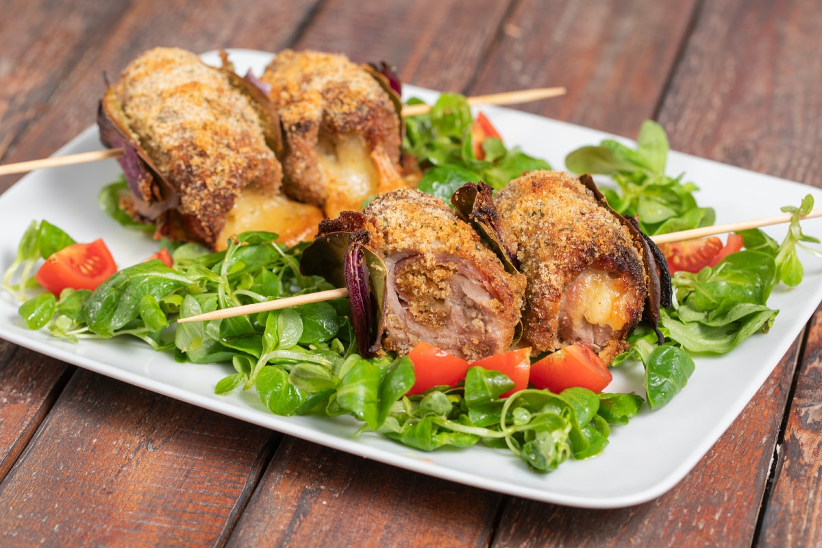 Rollitos de ternera y speck