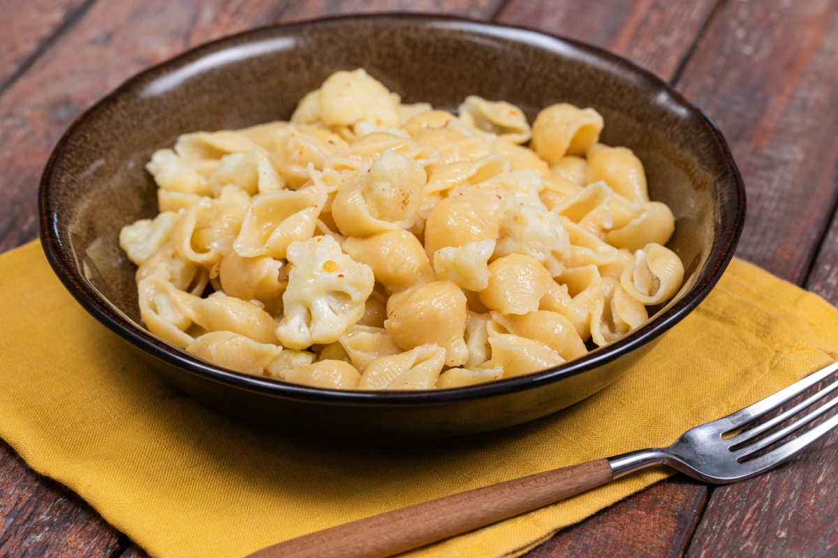 Pasta con coliflor