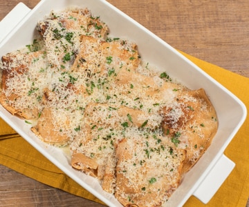 Crepes de castañas rellenas de ricotta y setas