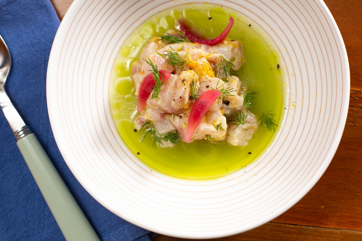 Corvina marinada