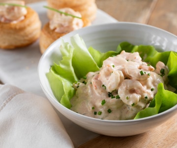 Gambas en salsa rosa