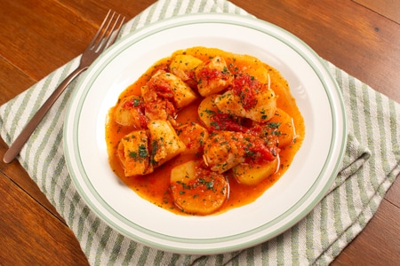 Bacalao guisado con patatas