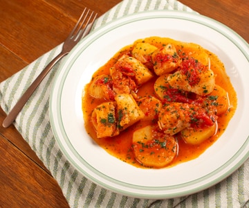Bacalao guisado con patatas