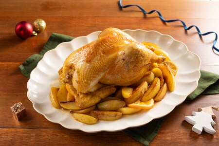 Capón con cítricos