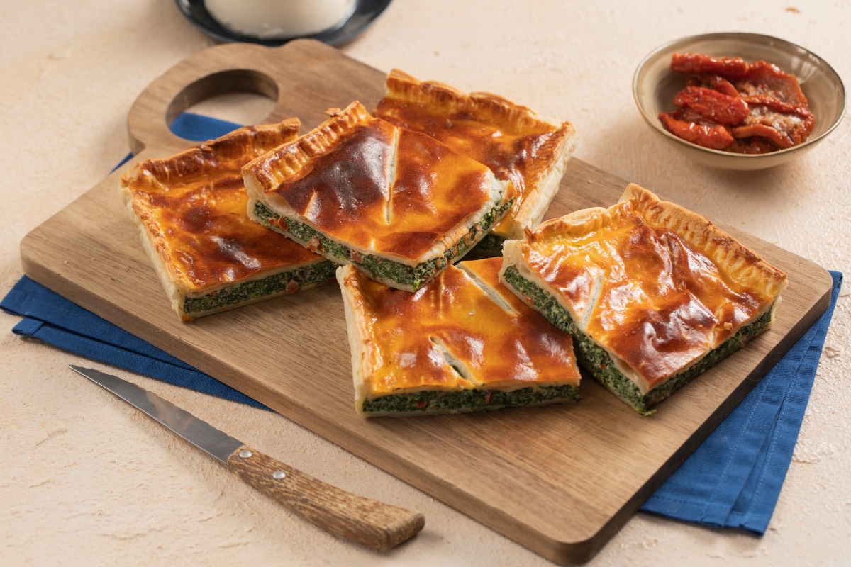 Rústico ricotta y espinacas