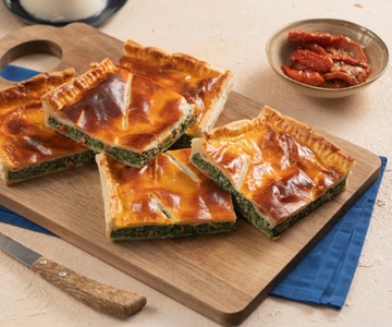 Rústico ricotta y espinacas