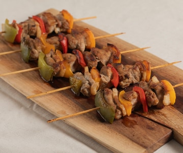 Brochetas de carne