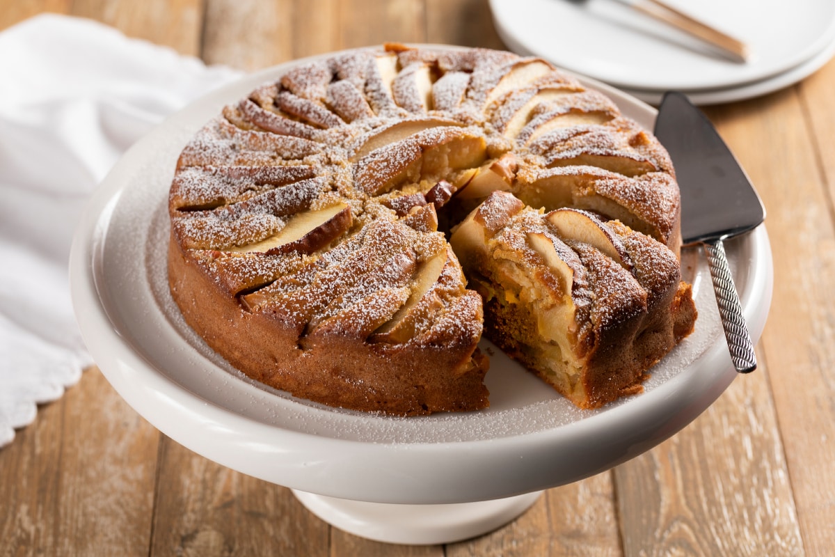 Tarta de manzana y nueces