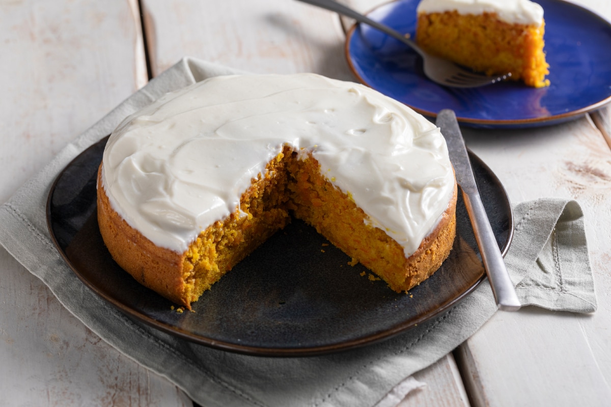 Tarta de zanahoria muy esponjosa