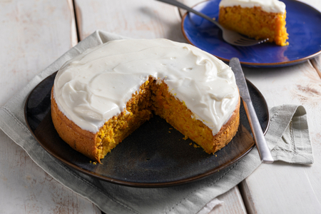 Tarta de zanahoria muy esponjosa