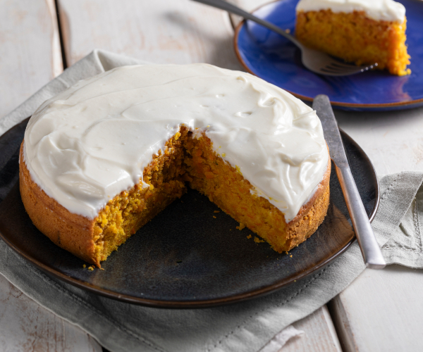 Tarta de zanahoria muy esponjosa