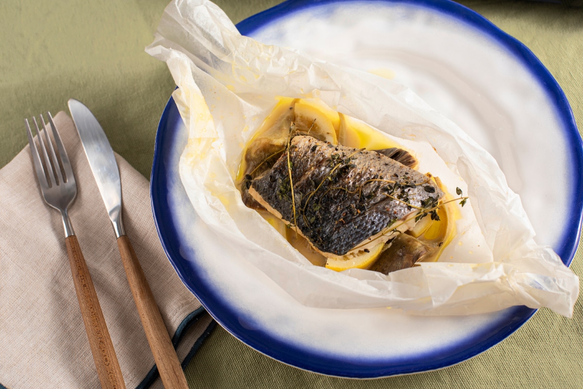Lubina al papillote
