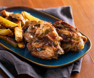 Muslos de pollo en freidora de aire