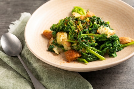 Pancotto con cime di rapa