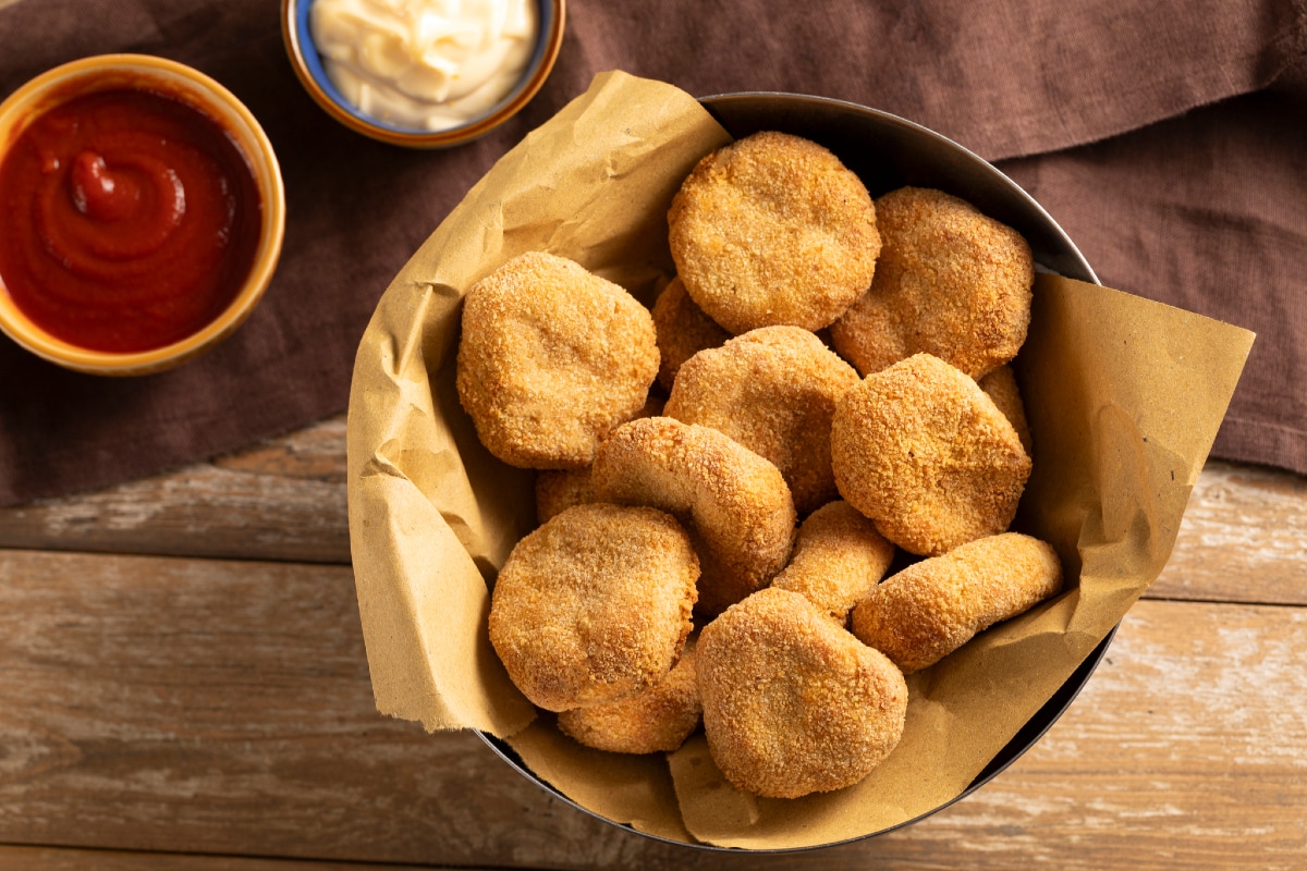 Nuggets en freidora de aire