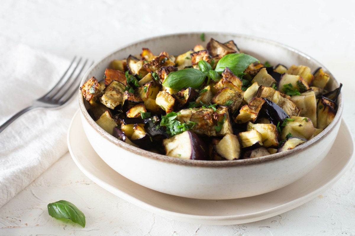 Berenjenas en freidora de aire