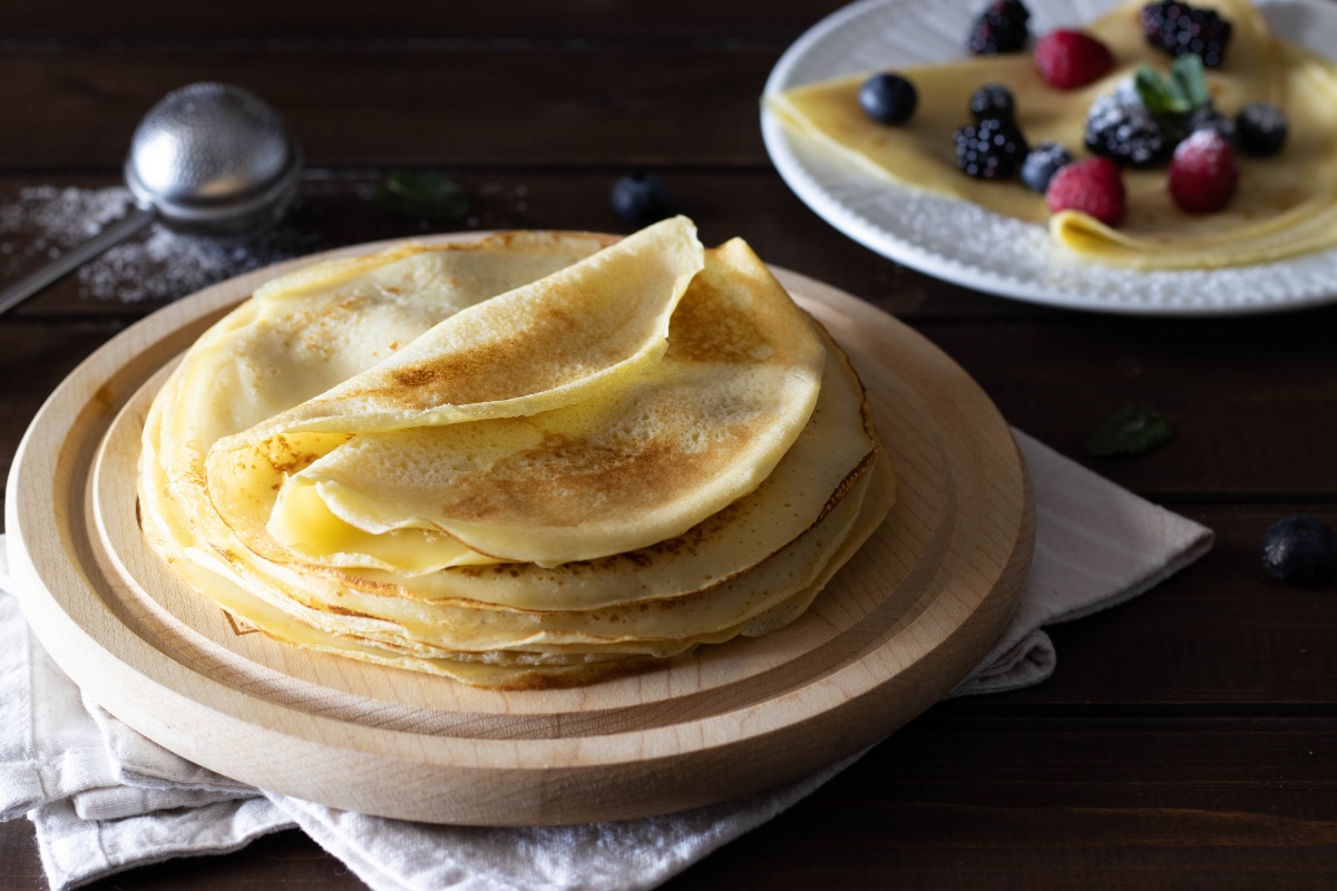 Crepe sin mantequilla