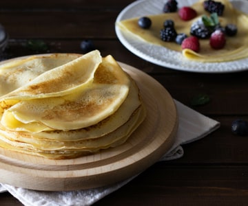 Crepe sin mantequilla