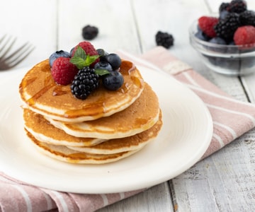 Pancake con claras de huevo