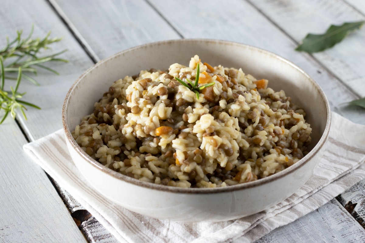 Arroz y lentejas