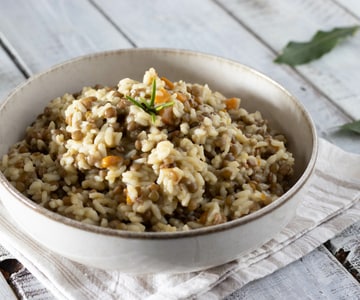 Arroz y lentejas
