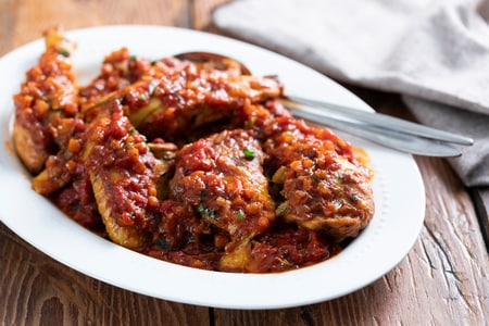 Pollo a la cazadora