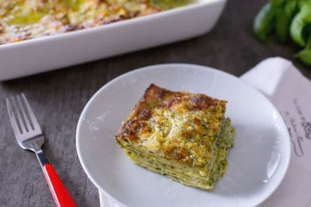 Lasañas al pesto