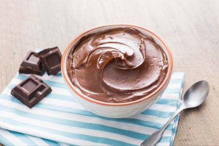 Crema pastelera de chocolate