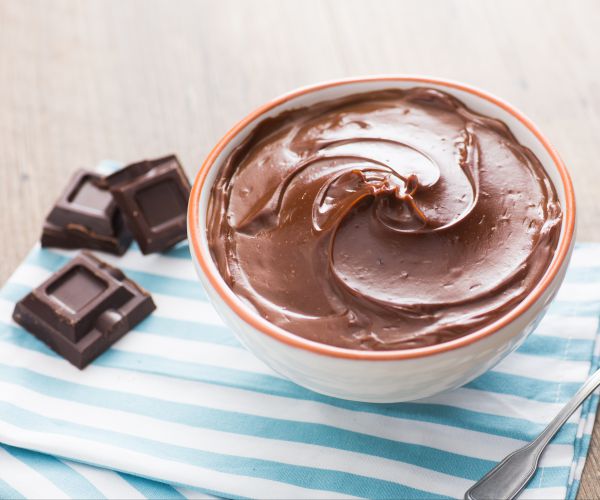 Crema pastelera de chocolate