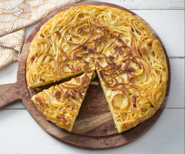Tortilla de espaguetis