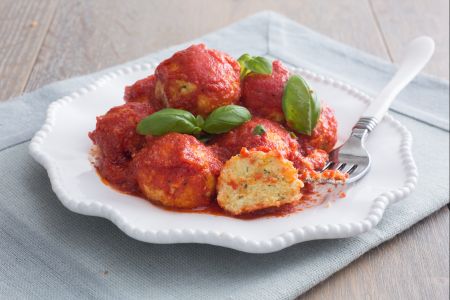 Albóndigas de ricota con salsa