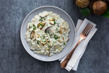 Risotto con setas porcini