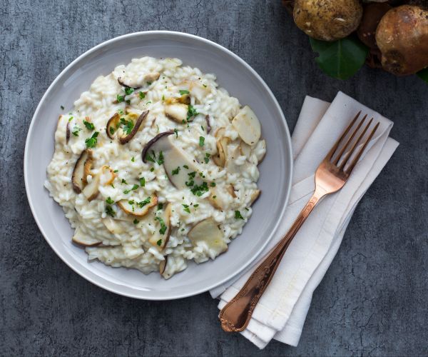 Risotto con setas porcini