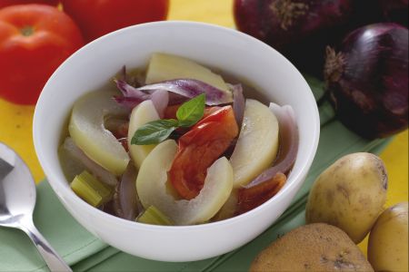 Sopa de verduras de verano
