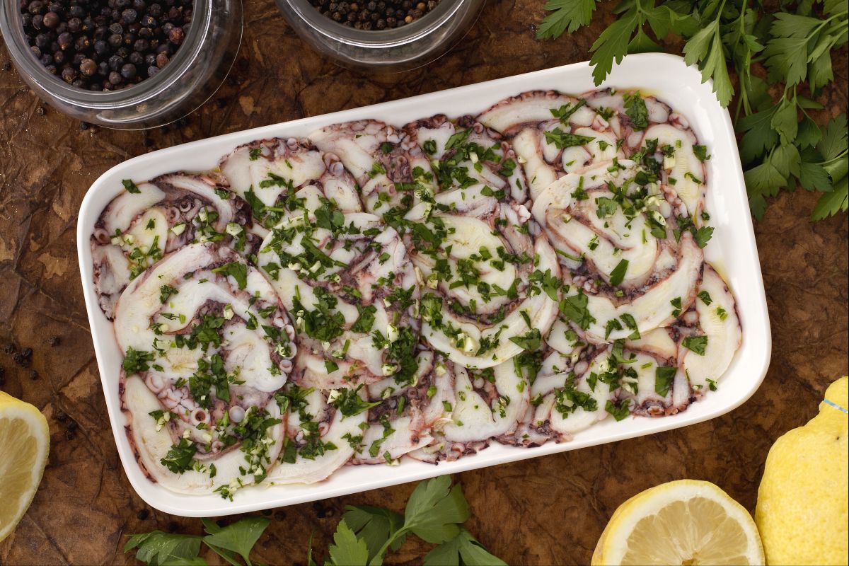 Carpaccio de pulpo