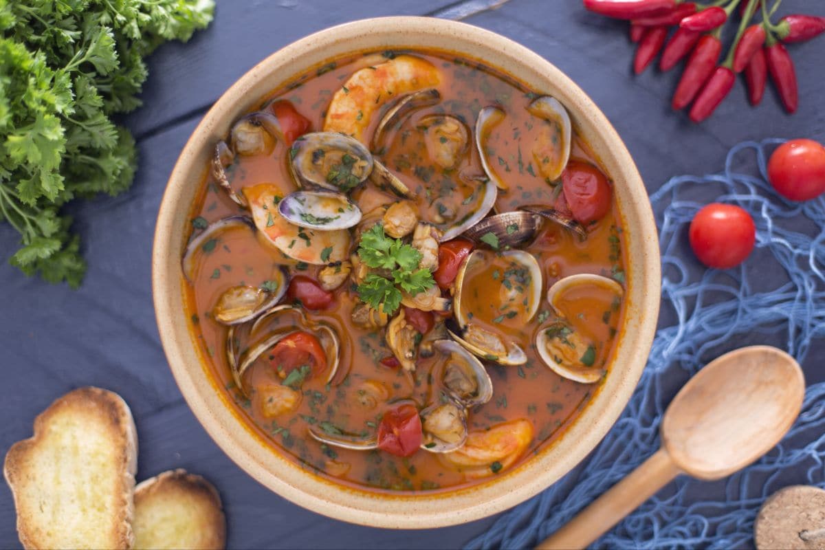 Sopa de almejas