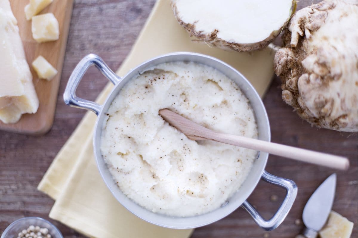 Puré de apionabo a la nata