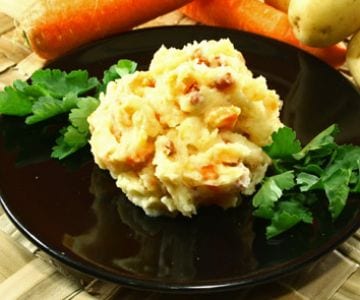 Stoemp belga con zanahorias