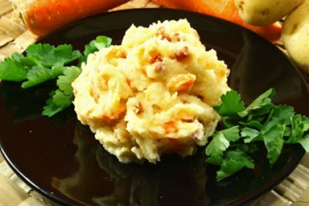 Stoemp belga con zanahorias