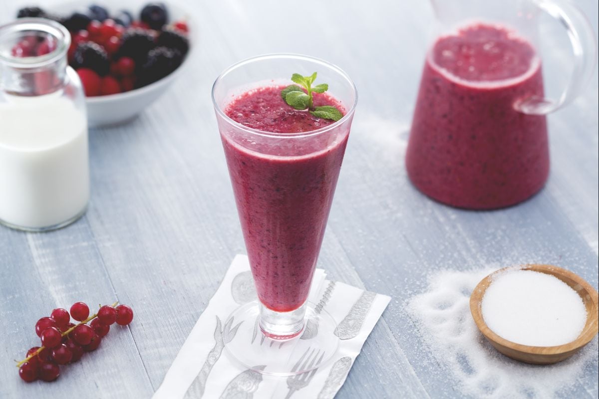 Batido de frutos del bosque