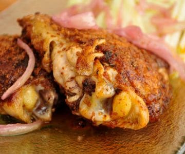 Rustichella de pollo en costra de Pan Brioche