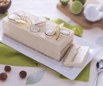 Bavarois de coco y lima