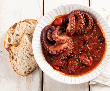 Pulpo a la luciana