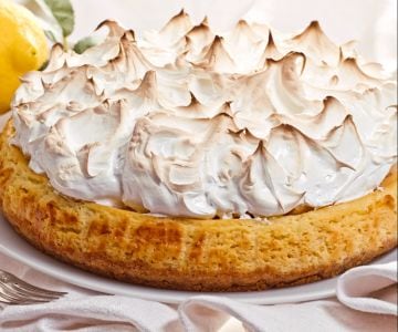 Cheesecake de limón con merengue