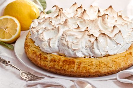 Cheesecake de limón con merengue
