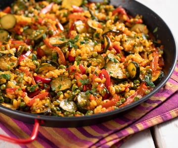 Paella vegetariana