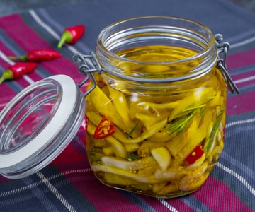 Berenjenas en aceite