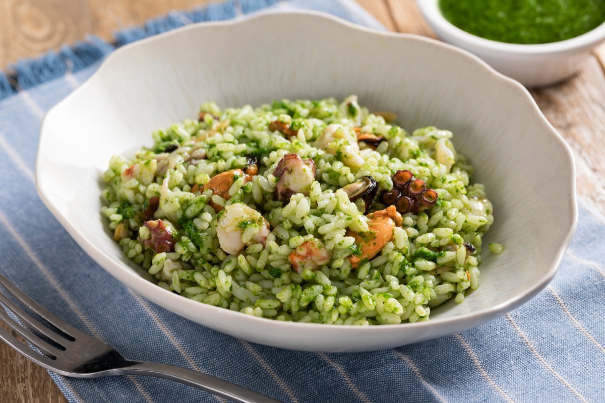 Ensalada de arroz marinera