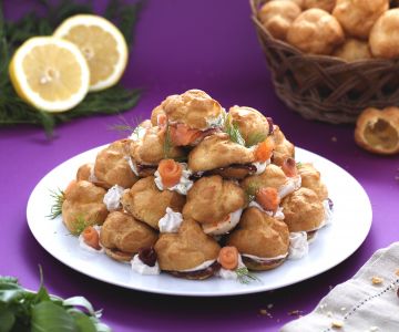 Profiteroles salados