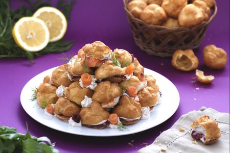 Profiteroles salados